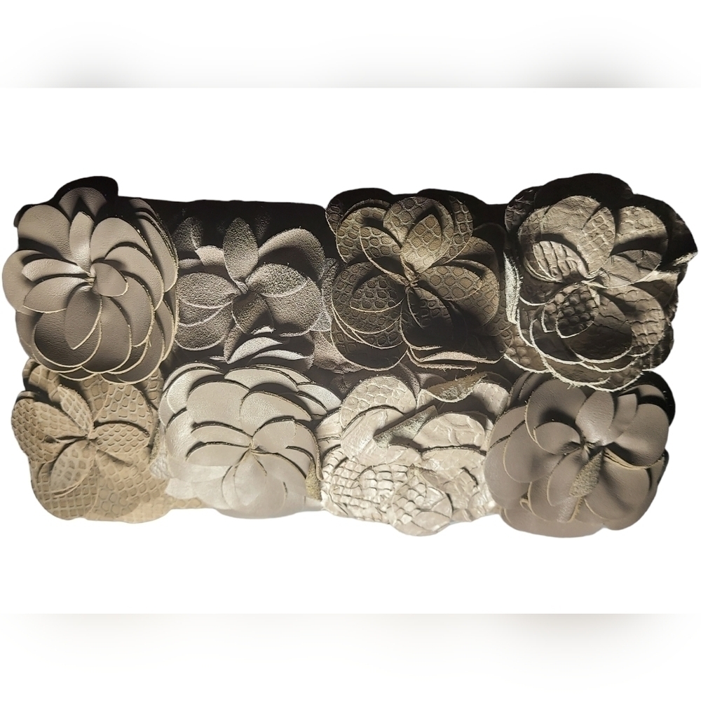 Ann Taylor Toupe, gray clutch‎